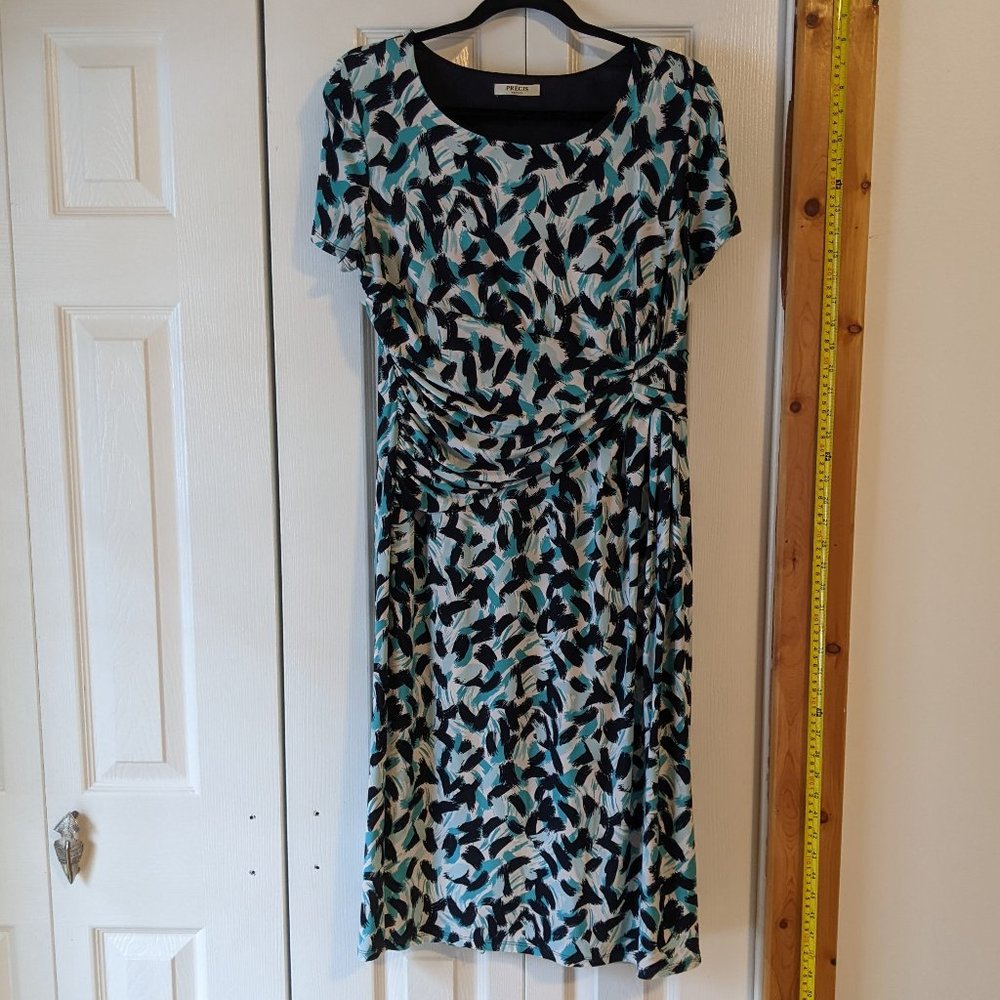 Short Sleeve, Faux Wrap Precis Petite Dress sz 12